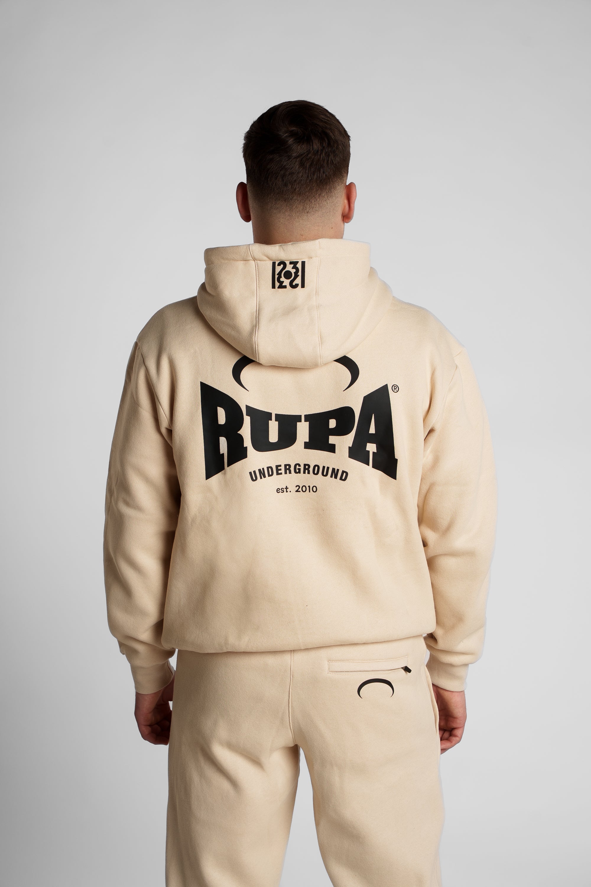 RUPA I BLKN I BEIGE/BLACK I HOODIE