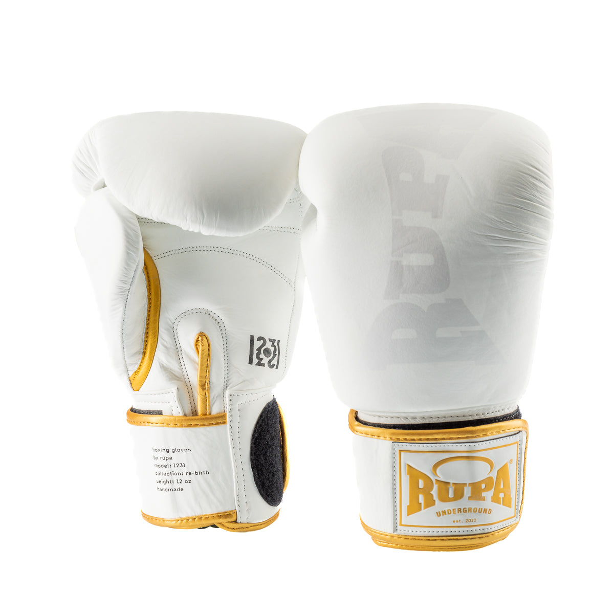 RUPA 1231 I Bright White / Gold | Boxing Gloves