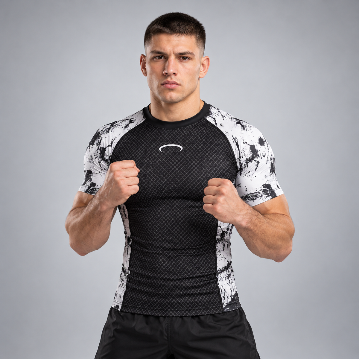 RUPA I CAGE I BLACK / WHITE CAMO I RASHGUARD